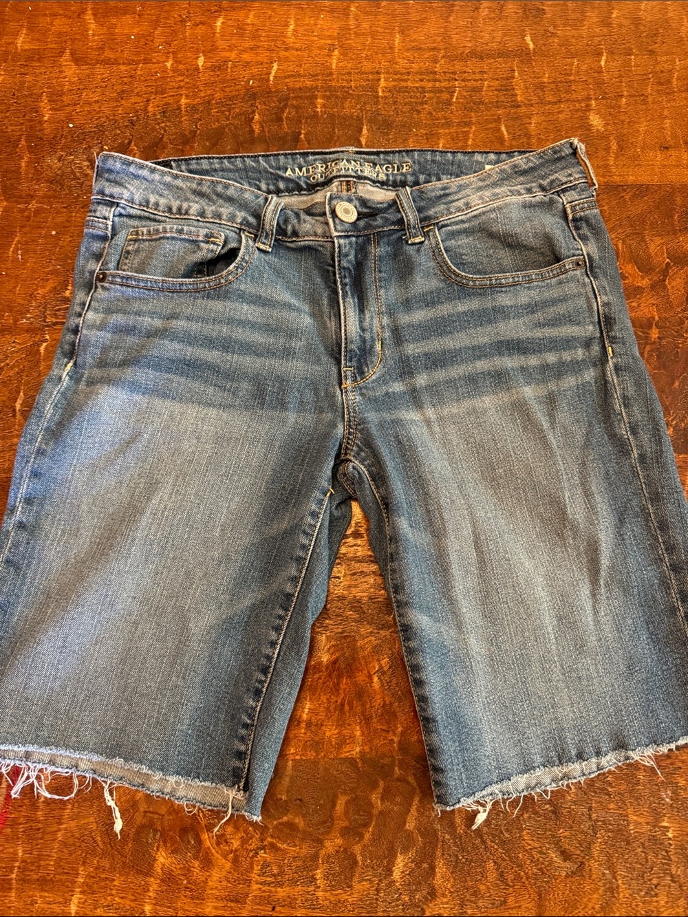 American Eagle Outfitters Blue Women's Denim Cutoff Shorts